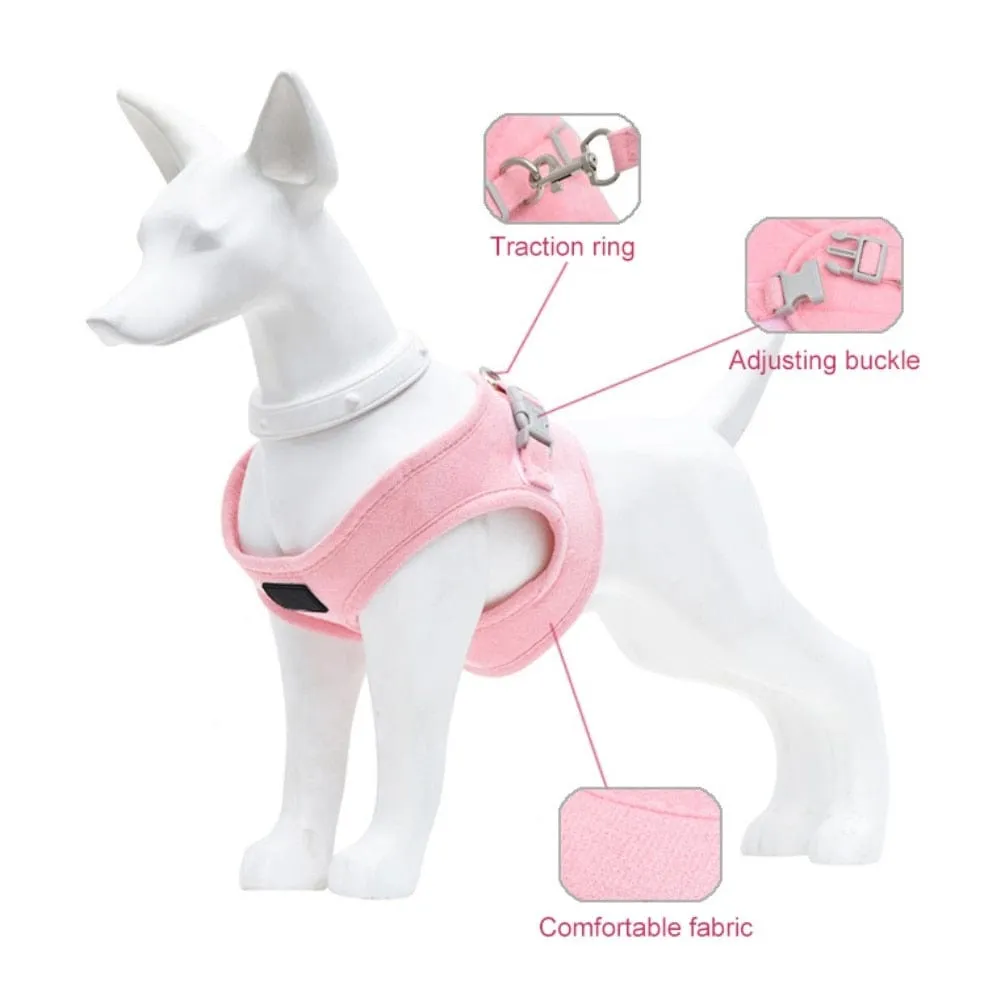 Adjustable Padded Pet Harness And Leash Set