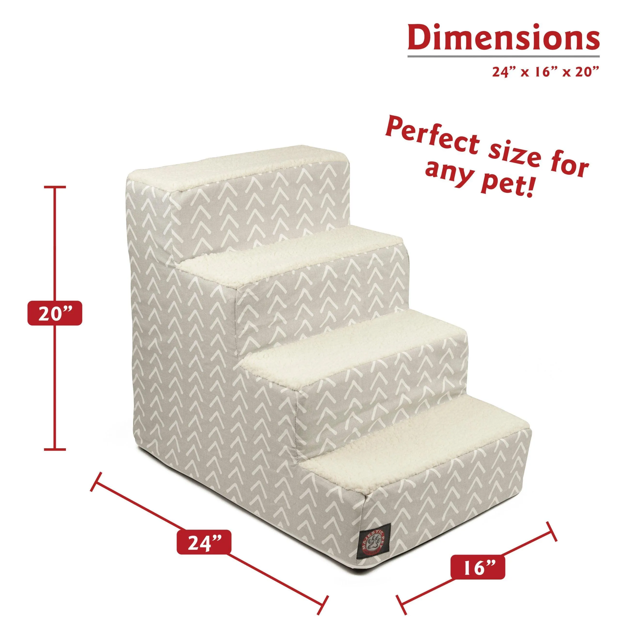 Boho Arrow 4 Steps Pet Stairs