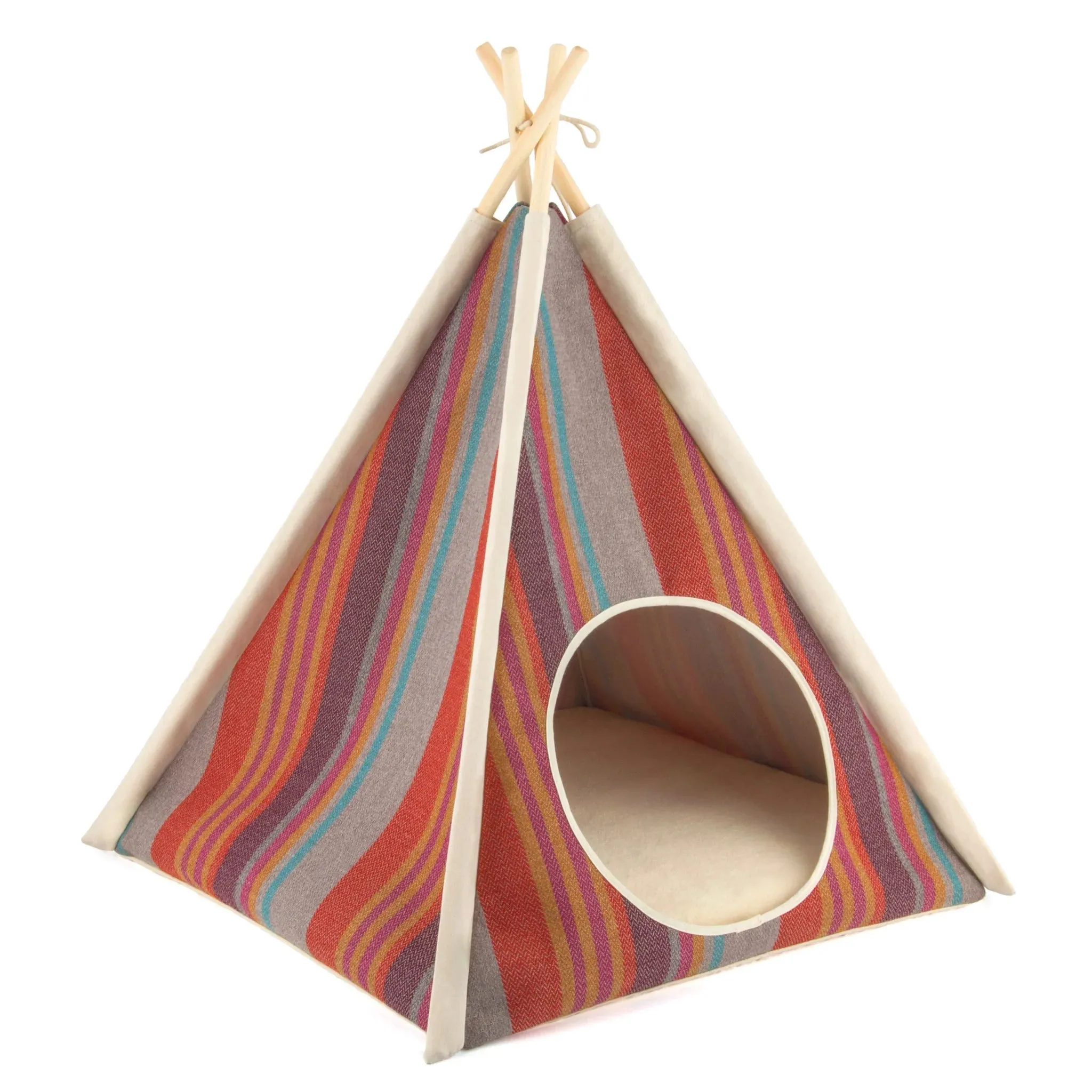 Canvas Horizon Dog Teepee - 4 Color Options