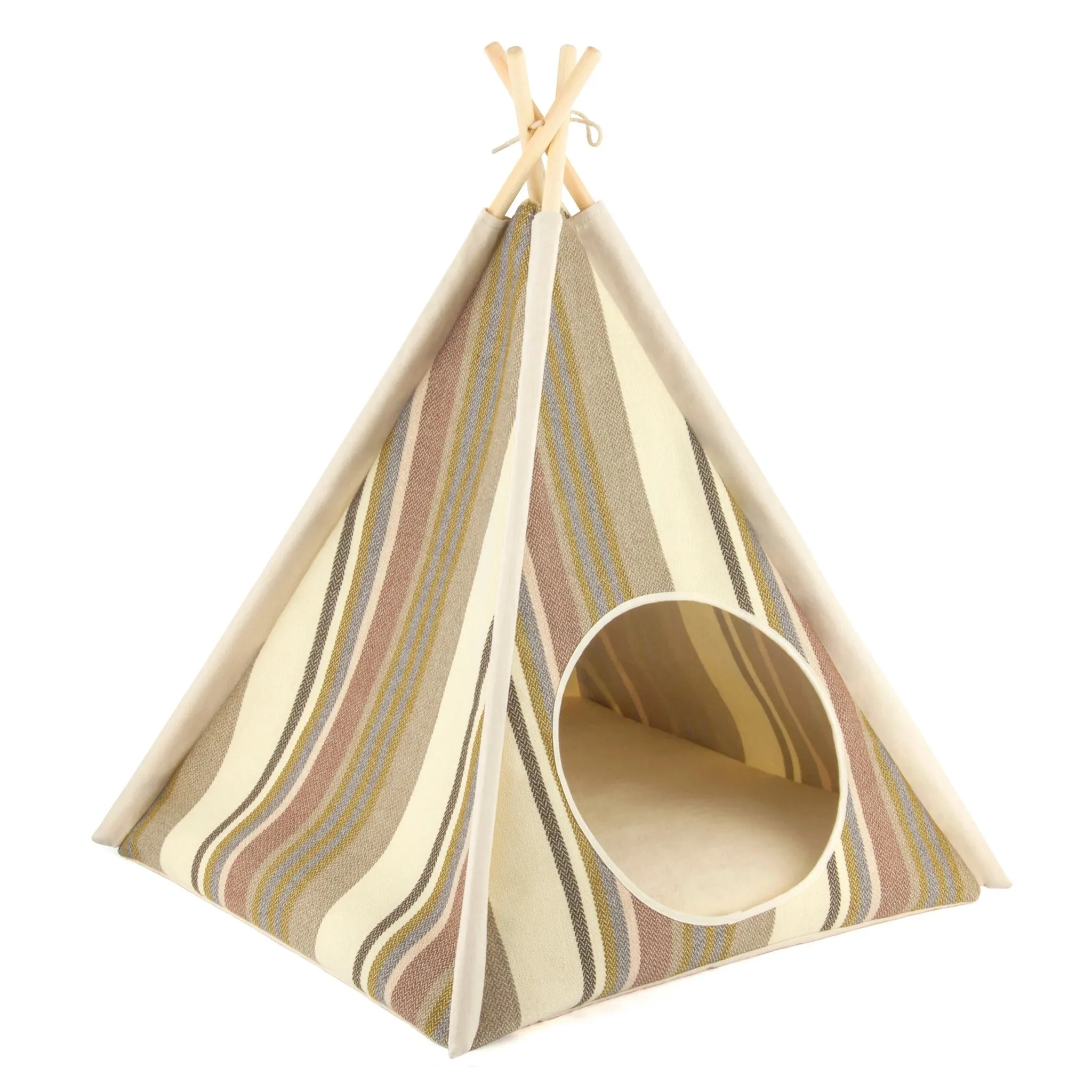 Canvas Horizon Dog Teepee - 4 Color Options