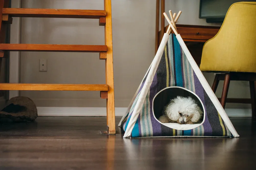 Canvas Horizon Dog Teepee - 4 Color Options