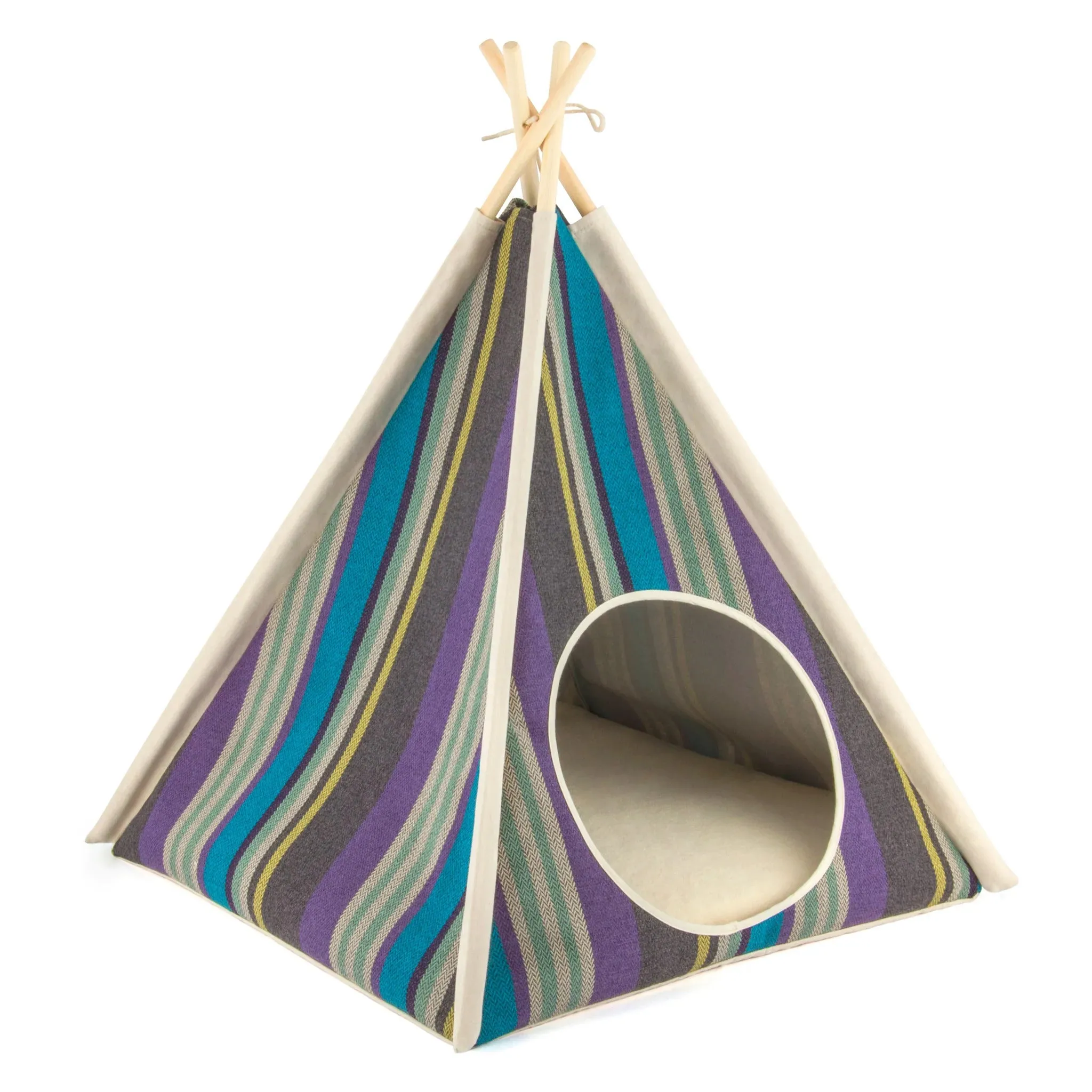 Canvas Horizon Dog Teepee - 4 Color Options