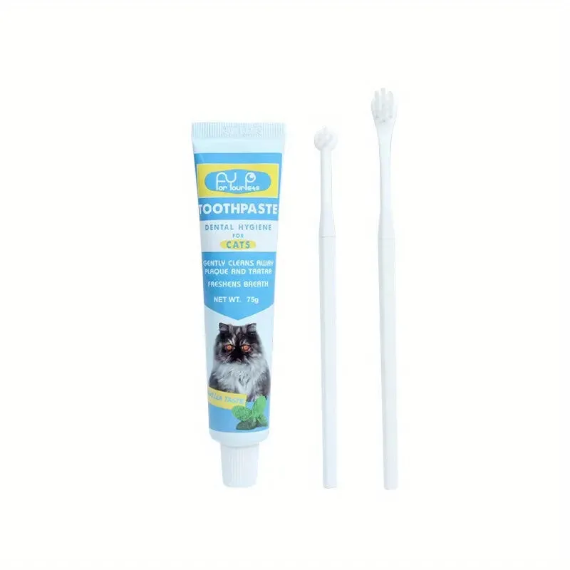 Cat Toothbrush & Toothpaste Set