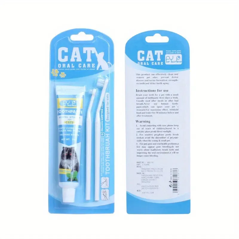 Cat Toothbrush & Toothpaste Set