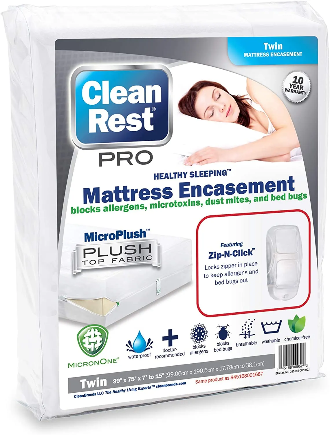 Clean Rest Pro Mattress Encasement (Twin)