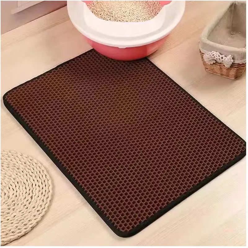Double Layer Waterproof Cat Litter Mat | Non-Slip & Washable Pet Mat