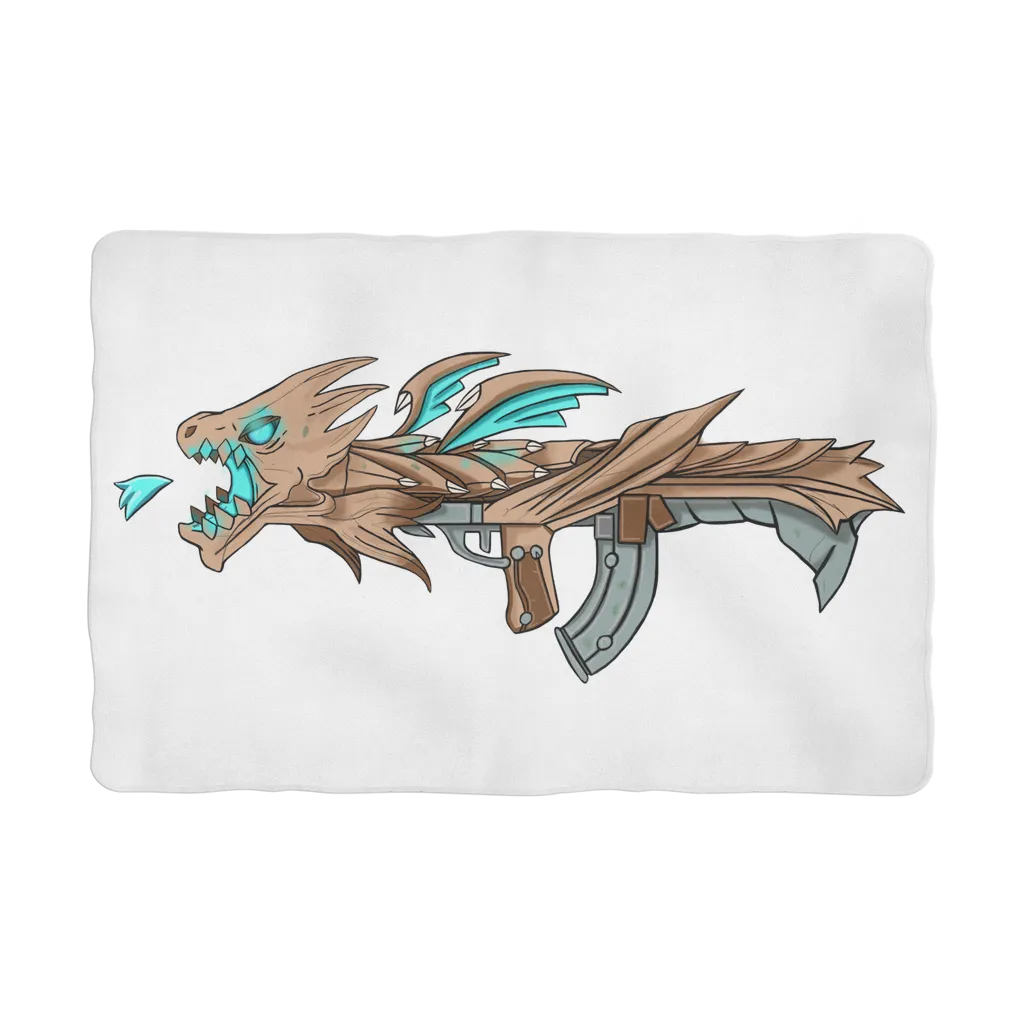 Dragon Gun Sublimation Pet Blanket
