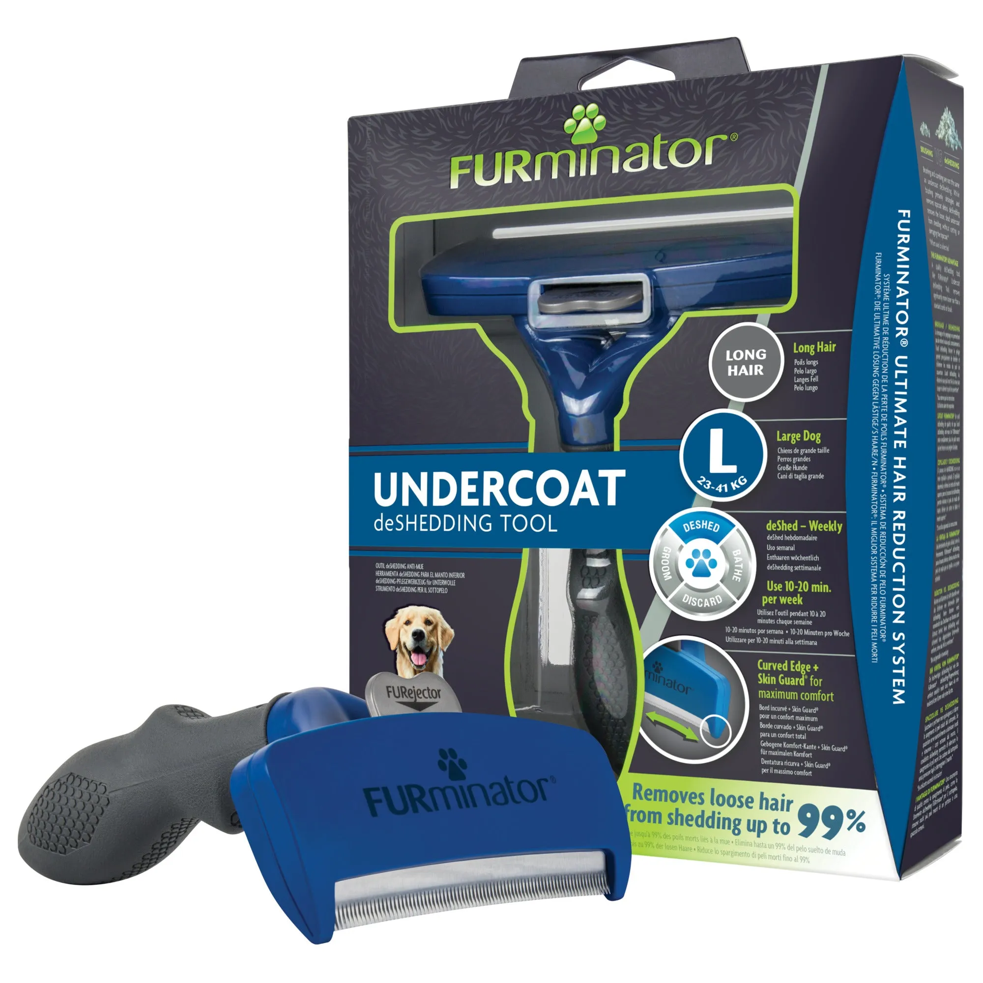Furminator deshedding Tool - Long Hair Dogs