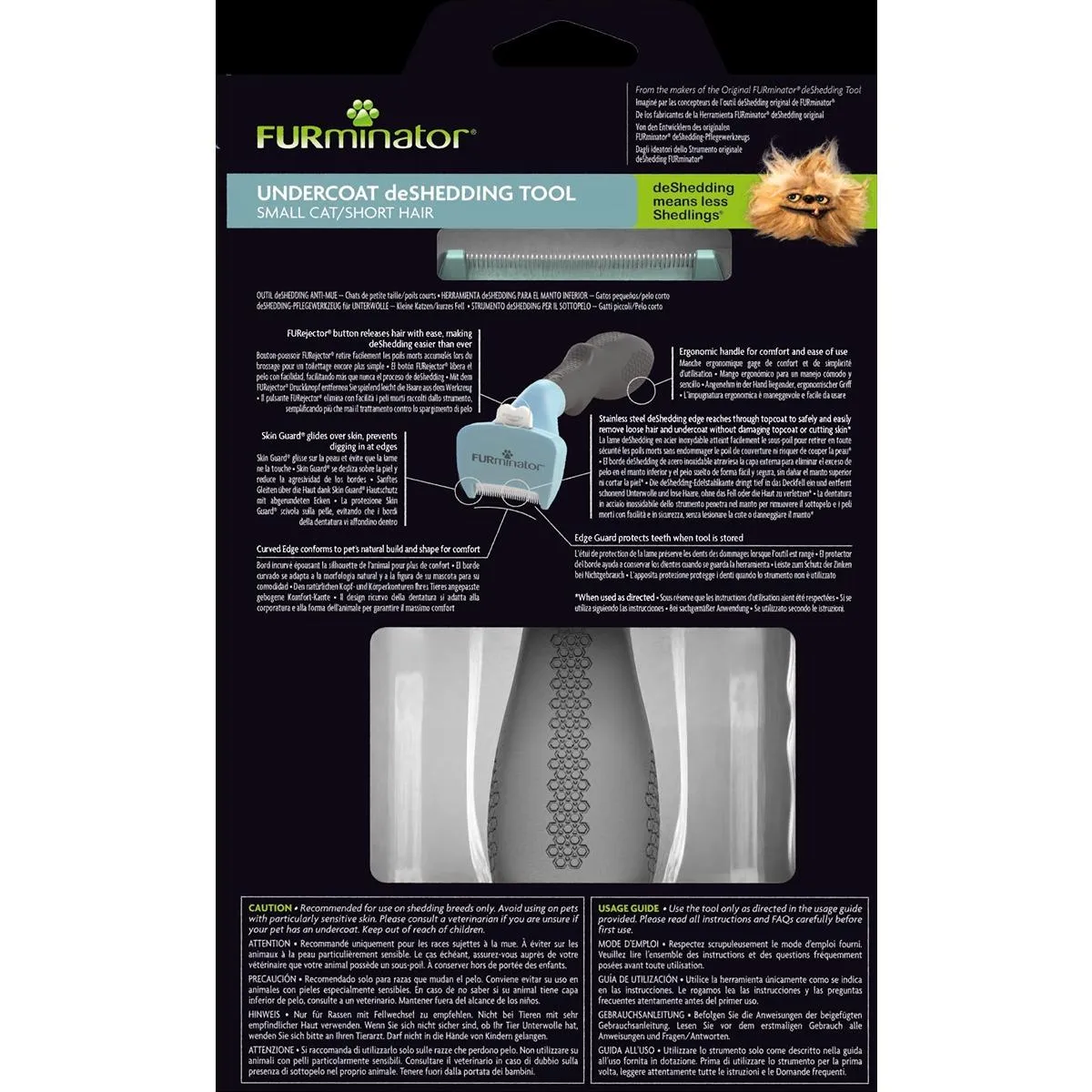 FURminator Short Hair deShedding Tool for Cats
