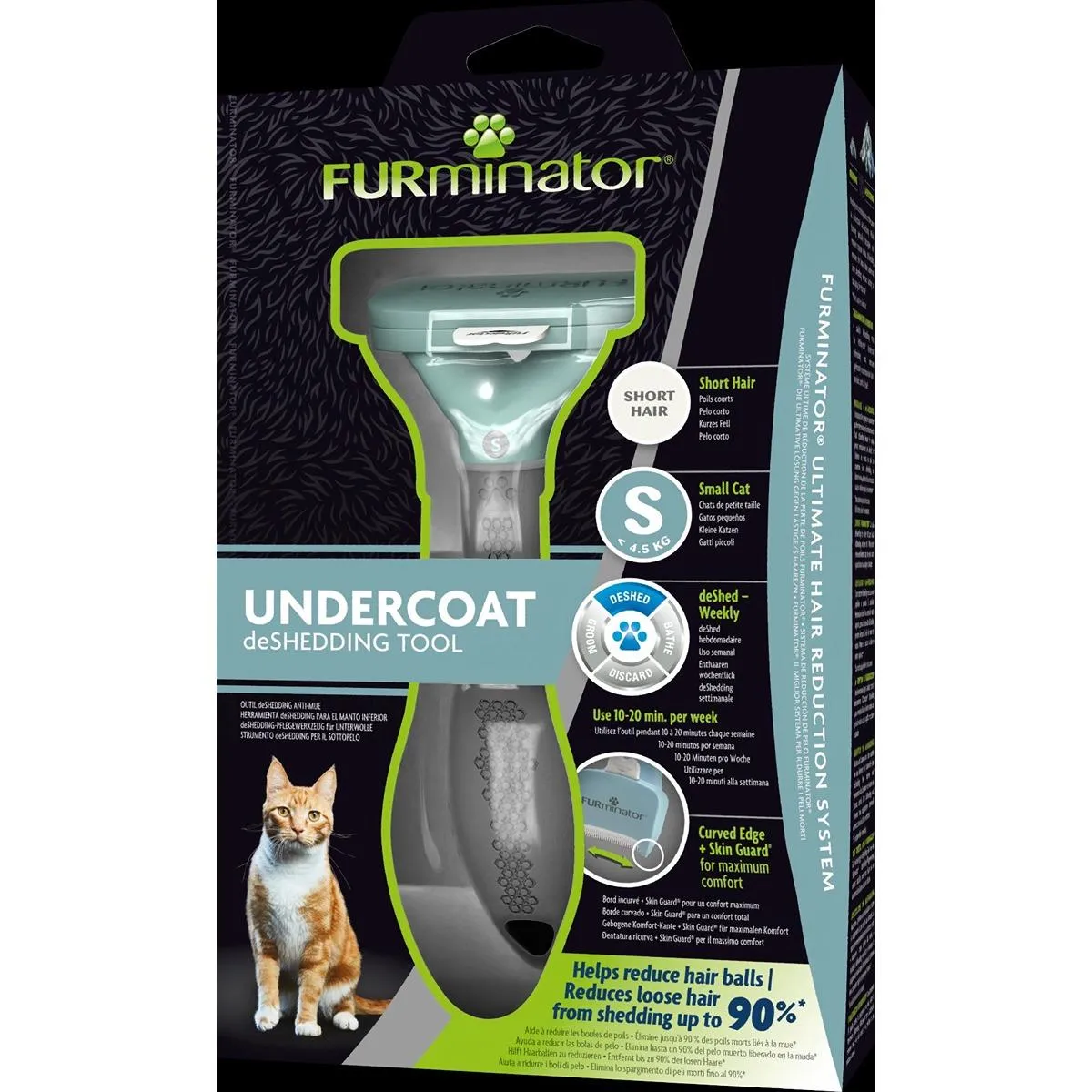 FURminator Short Hair deShedding Tool for Cats