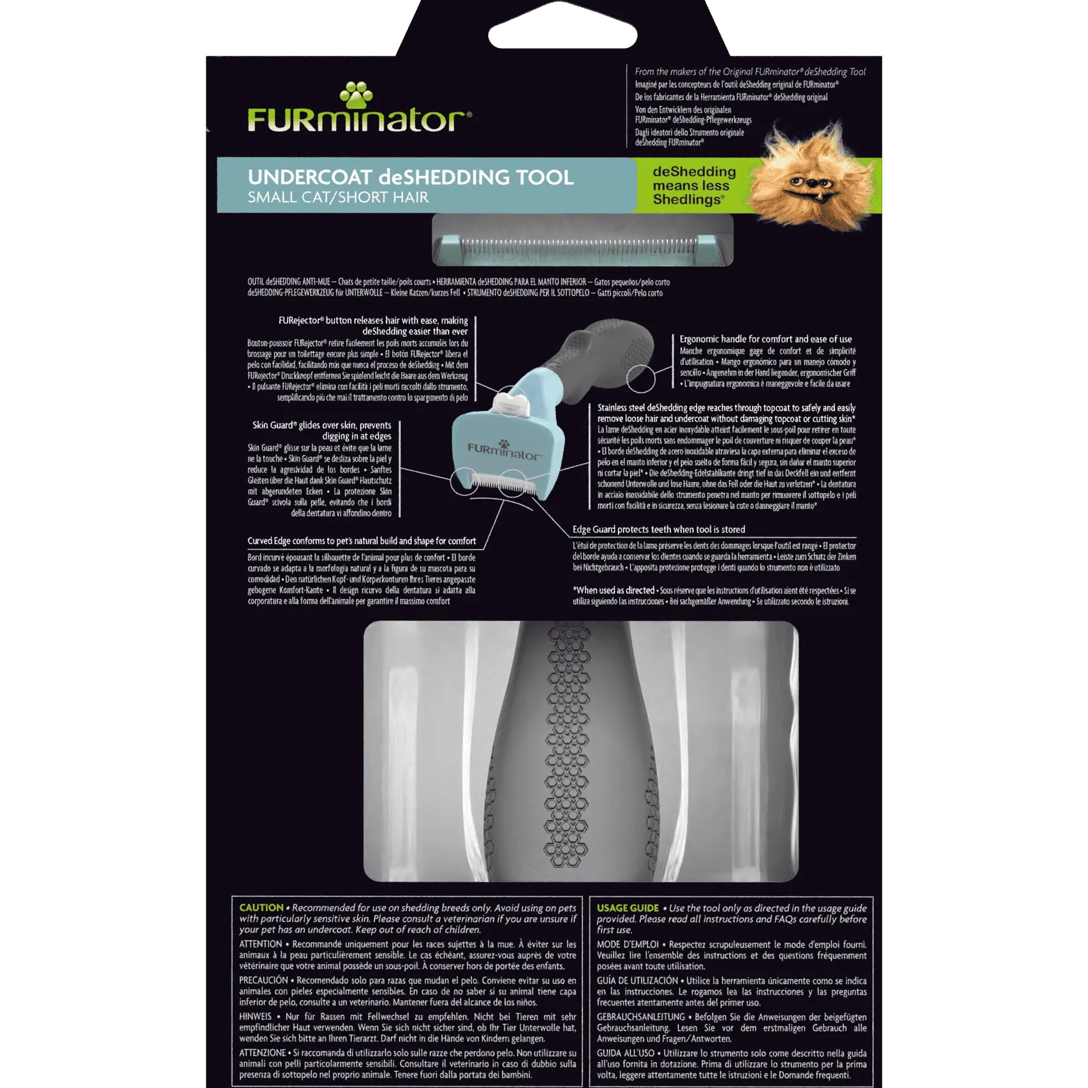 FURminator Short Hair deShedding Tool for Cats