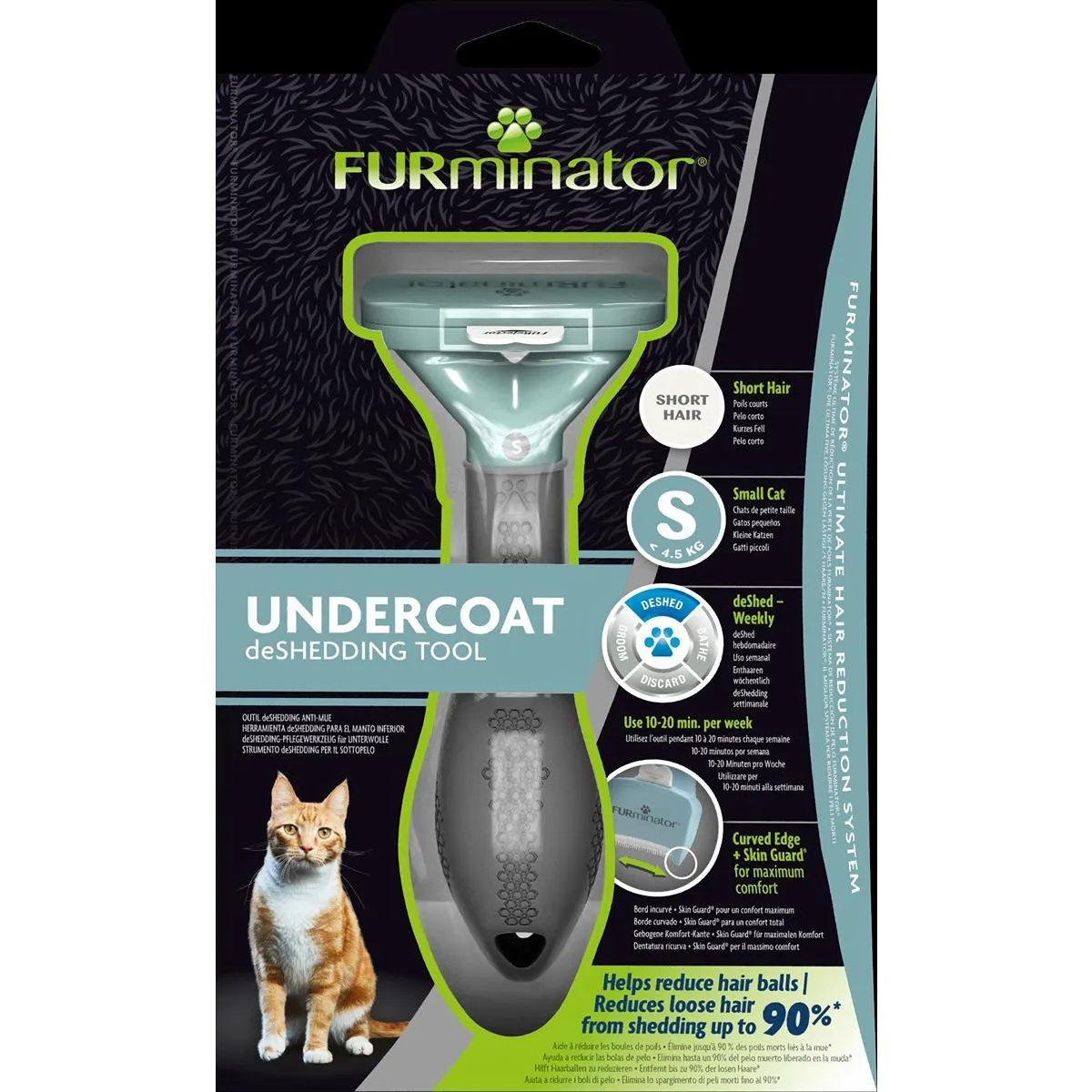 FURminator Short Hair deShedding Tool for Cats