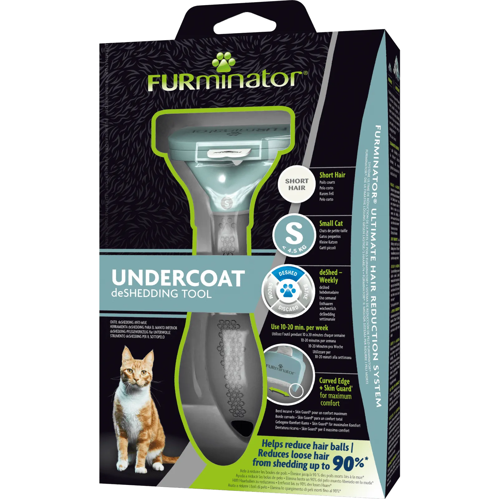 FURminator Short Hair deShedding Tool for Cats