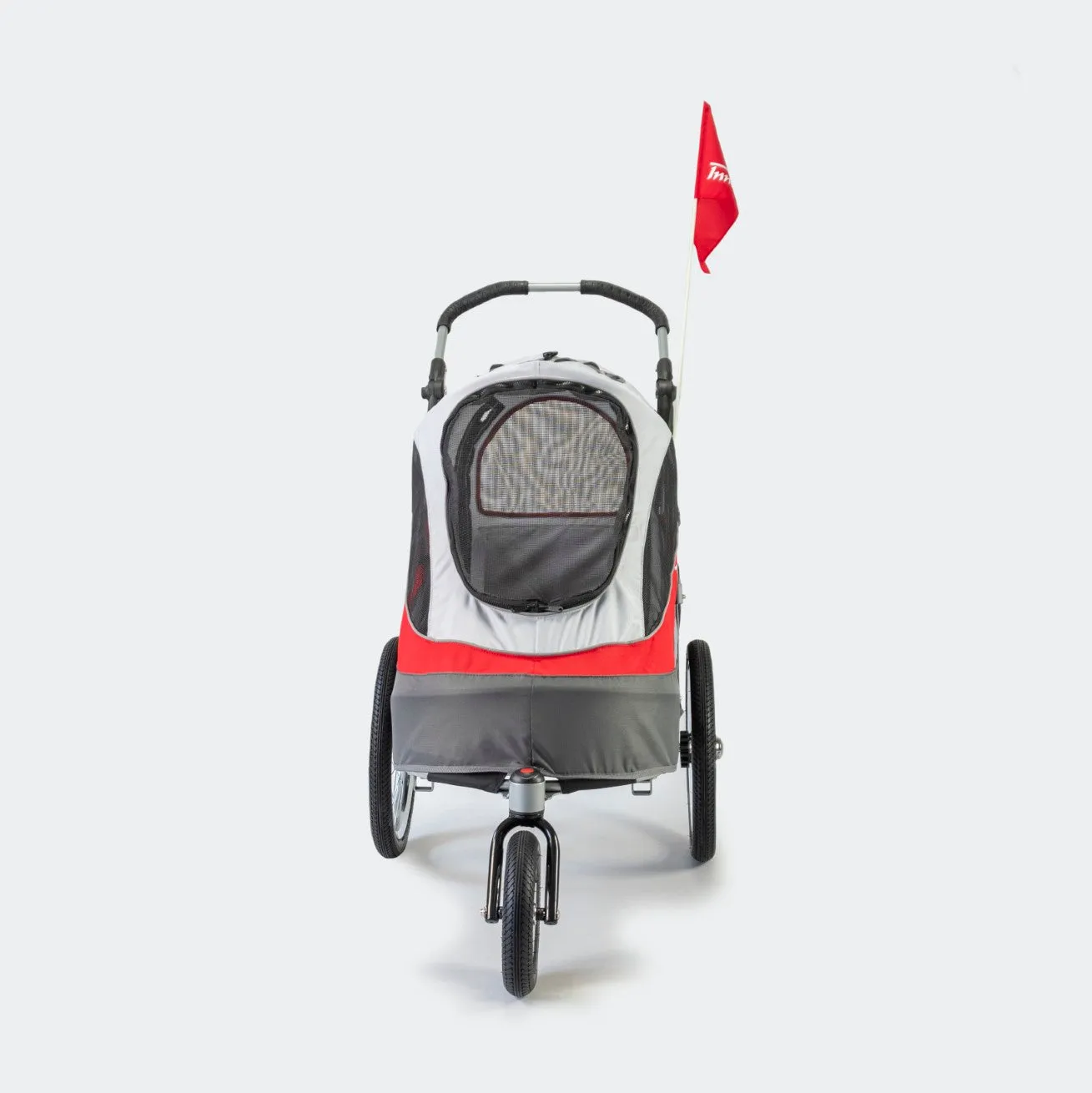 InnoPet Sporty Dog Trailer Deluxe - Red/White