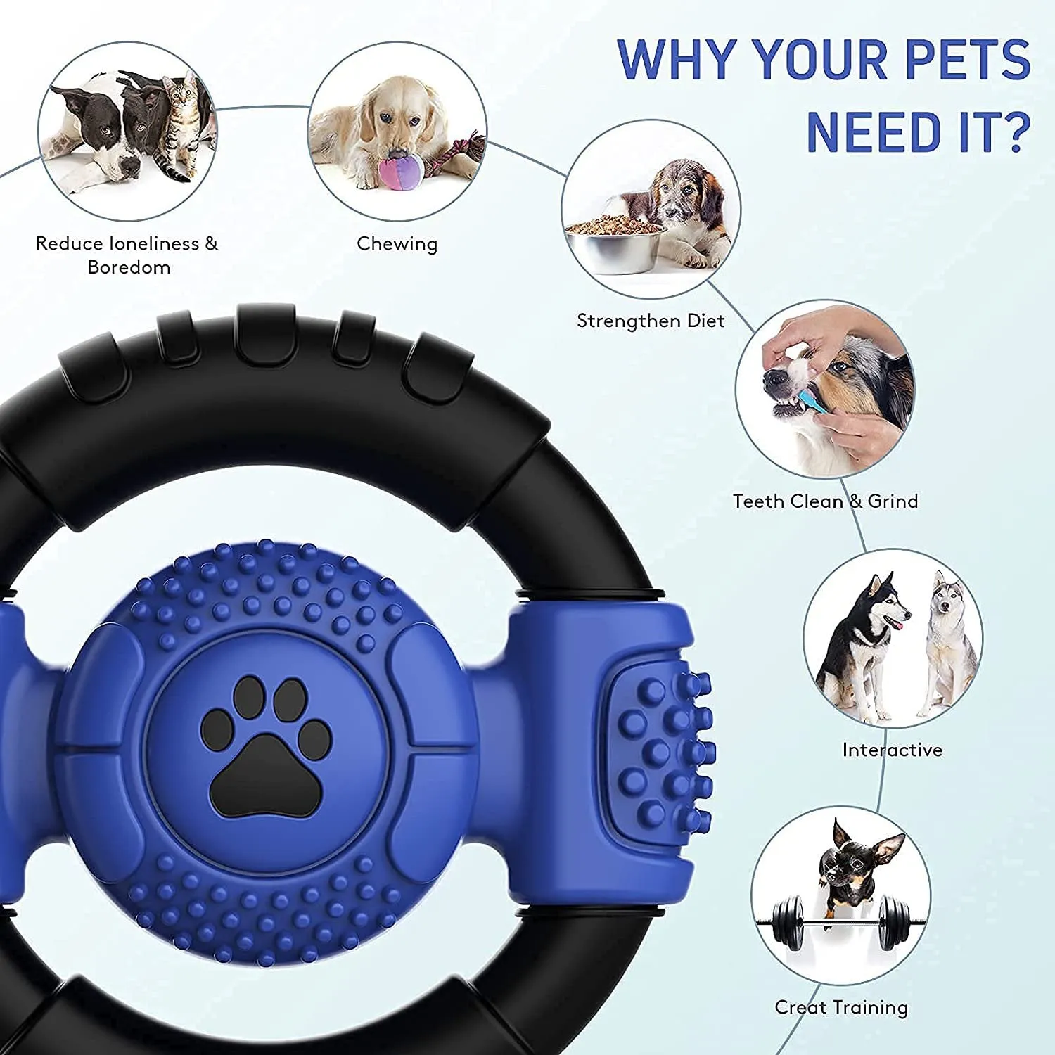 Interactive Squeaky Dog Chew Toy