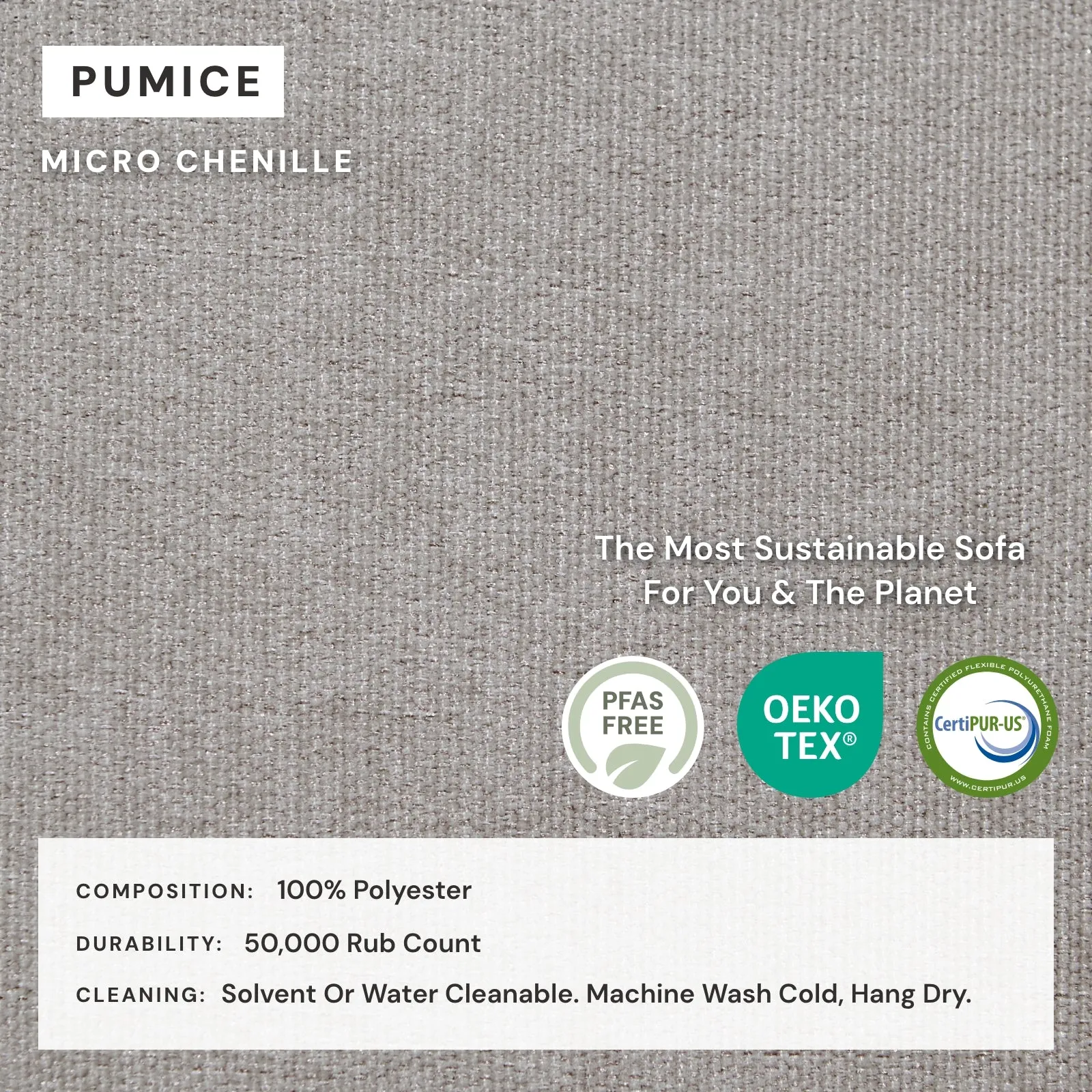 Modular Washable 4-Seater U-Sectional in Pumice | Memorix  Seat | Cloud Pillow