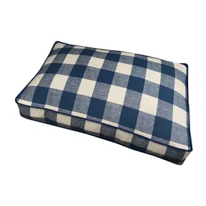 Navy Linen Check Sprawler