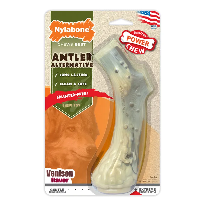 Nylabone Spilt Antler Nature Inspired, Dog Power Chew
