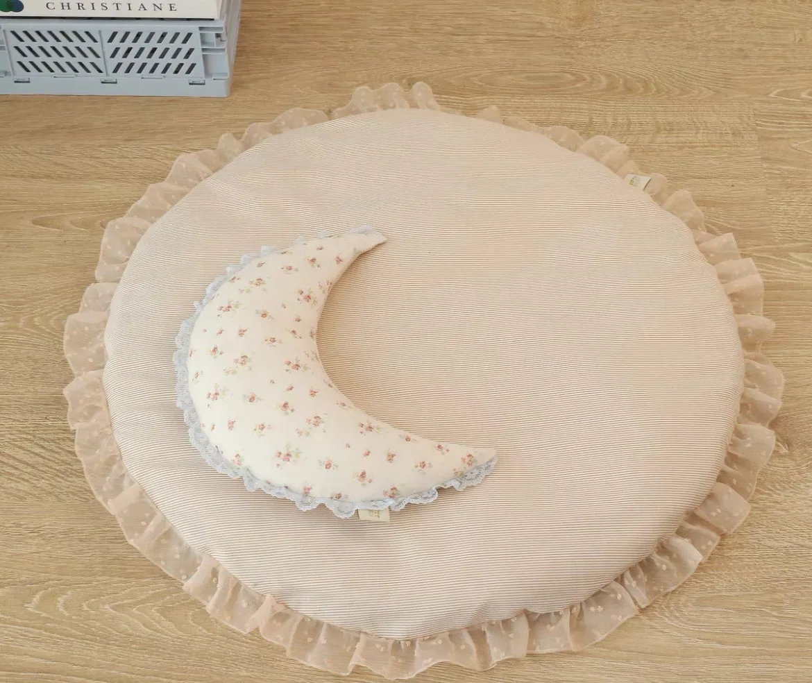 Orange Blossom Round Pet Mat