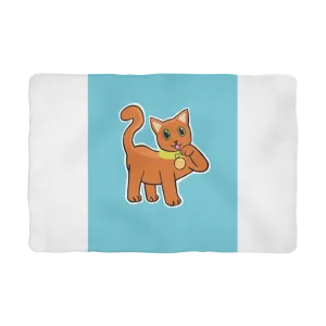 Orange Cat Sublimation Pet Blanket