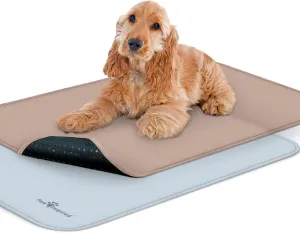Paw Inspired Washable Crate Liners for Dogs (2 Pack) | Leakproof, Non-Slip Pee Pads for 48-Inch Kennels | Reusable Puppy Pads for Potty Training, Whelping, Waterproof Mat (47"x29" Size, Pack of 2)