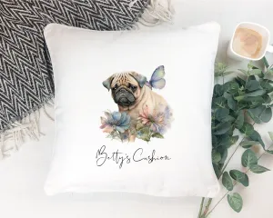 Personalised Pug Dog Pet Pillow | Cushion - Pet Gift - Pet Bed
