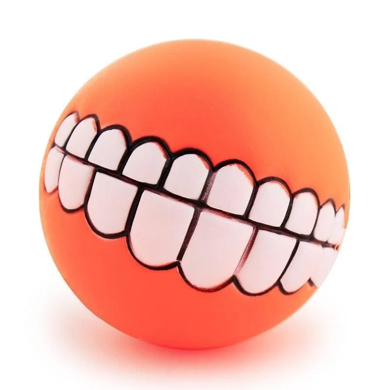 Pet Dog Puppy Ball Teeth Silicon Chew Toys