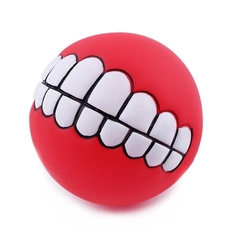 Pet Dog Puppy Ball Teeth Silicon Chew Toys