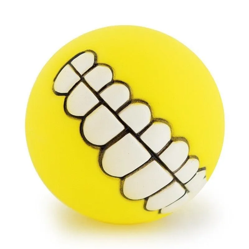 Pet Dog Puppy Ball Teeth Silicon Chew Toys