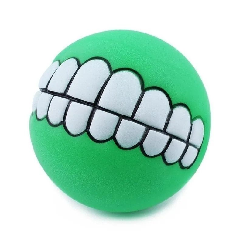 Pet Dog Puppy Ball Teeth Silicon Chew Toys