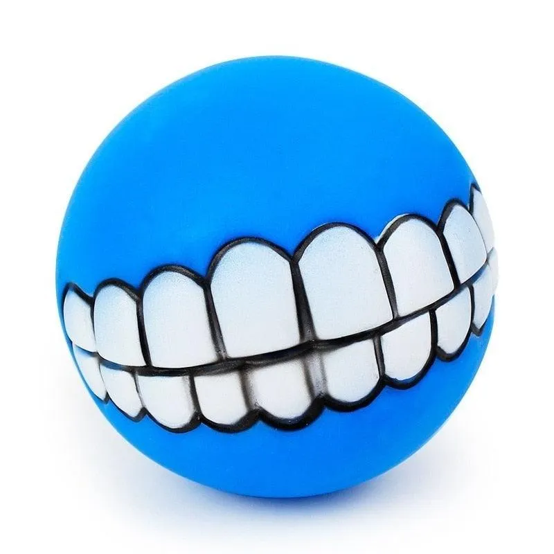 Pet Dog Puppy Ball Teeth Silicon Chew Toys