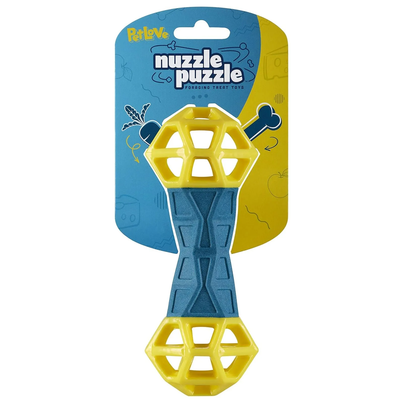 PetLove Nuzzle Puzzle Dumbbell Dog Toy