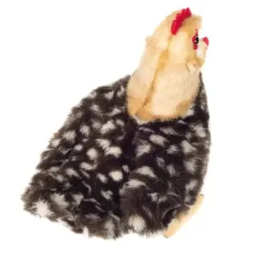 Speckled Plush Hen Stuffed Chicken by Teddy Hermann