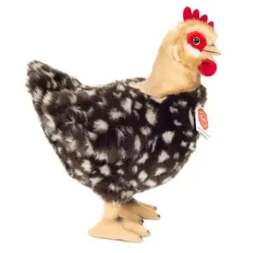 Speckled Plush Hen Stuffed Chicken by Teddy Hermann