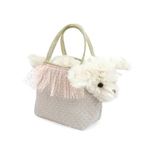 Sugar Maltese Plush Purse