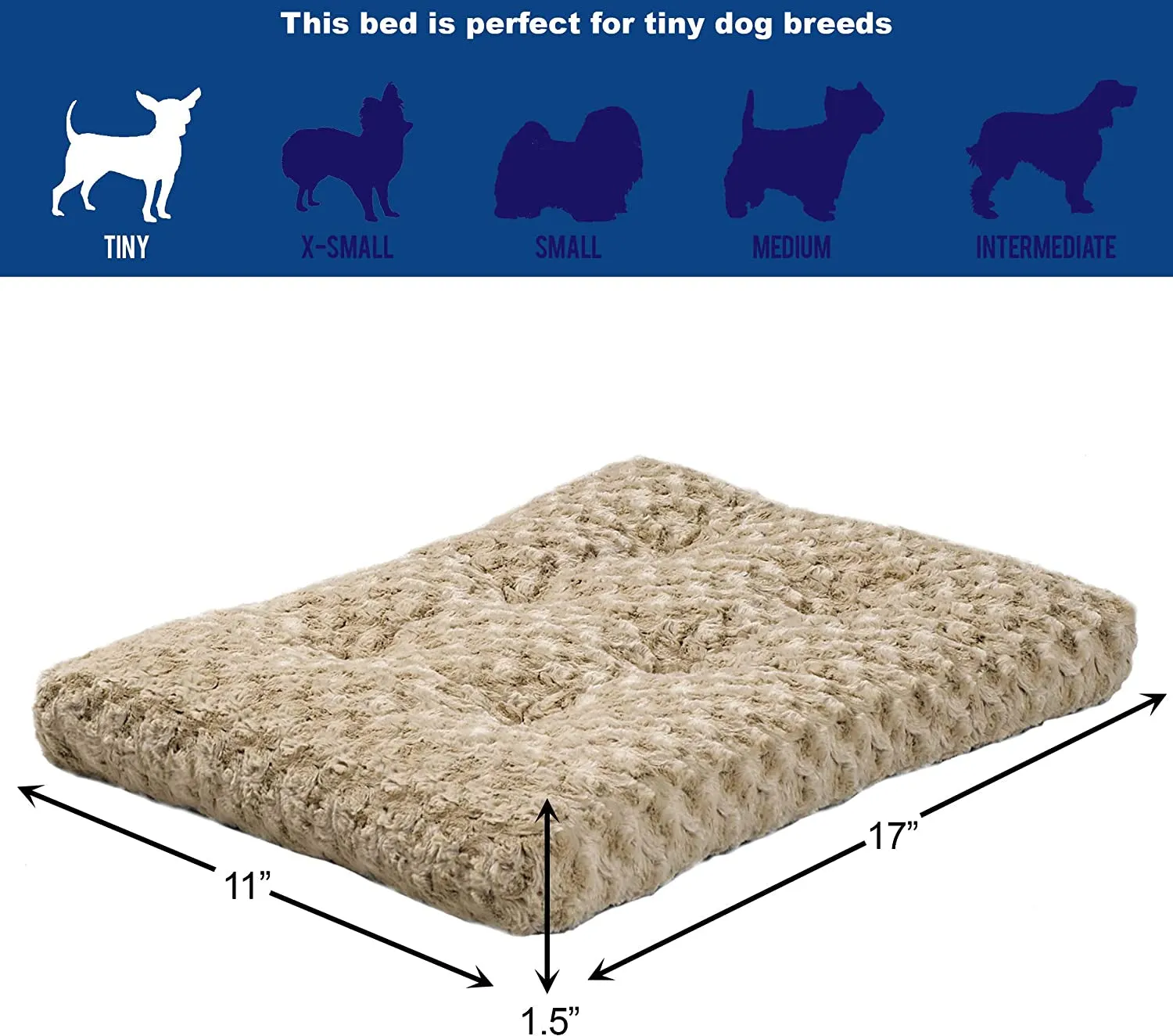 Super Plush Dog & Cat Beds Ideal for Dog Crates