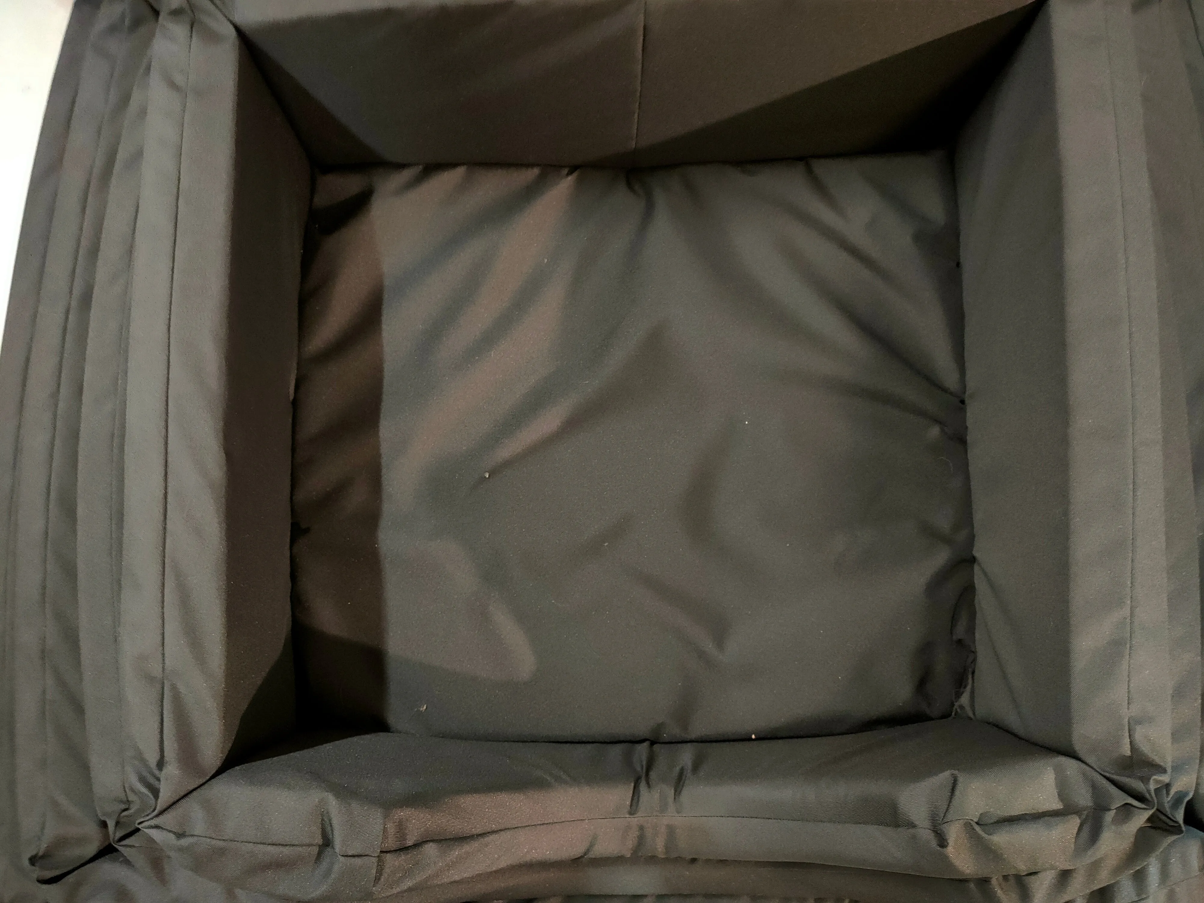 The Eden Collection Square Bed - Black Waterproof Fabric