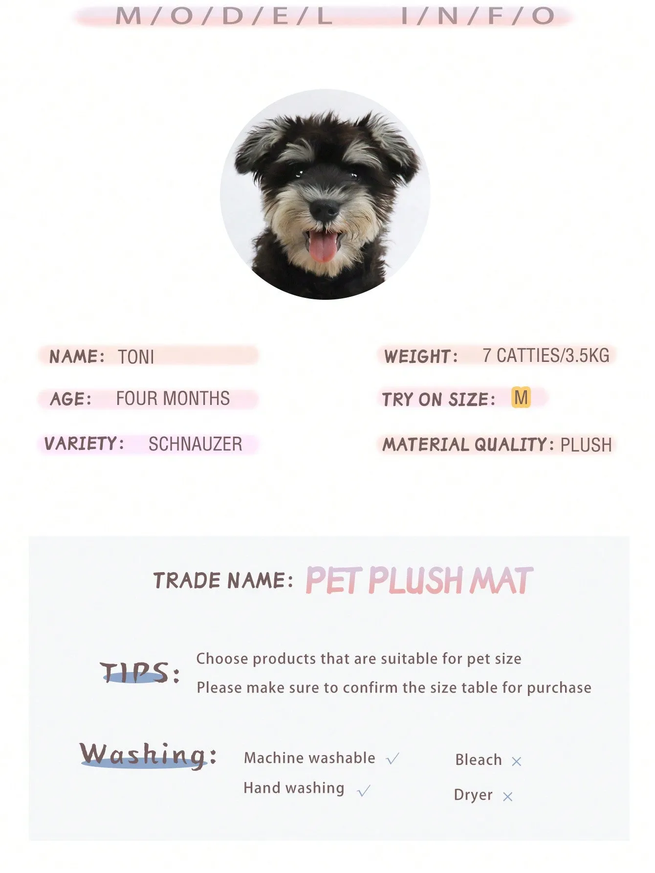 Washable Plush Pet Crate Bed For Dog Anti-Slip Pet Mat Bed