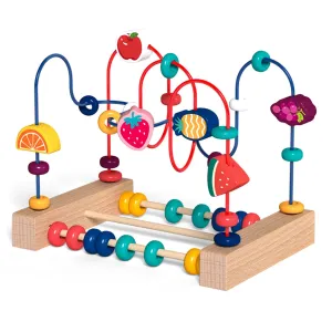 Wooden Montessori Number Puzzle For Kids - Learn To Count With Colorful Math Toy
